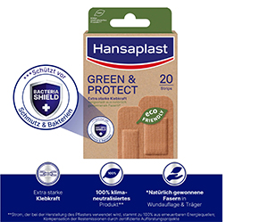 Hansaplast Green & Protect Pflasterstrips (20 stk)