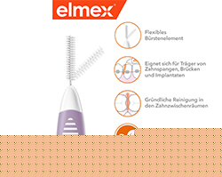 ELMEX Interdentalbürsten ISO Gr.6 1,1 mm lila, 8 St