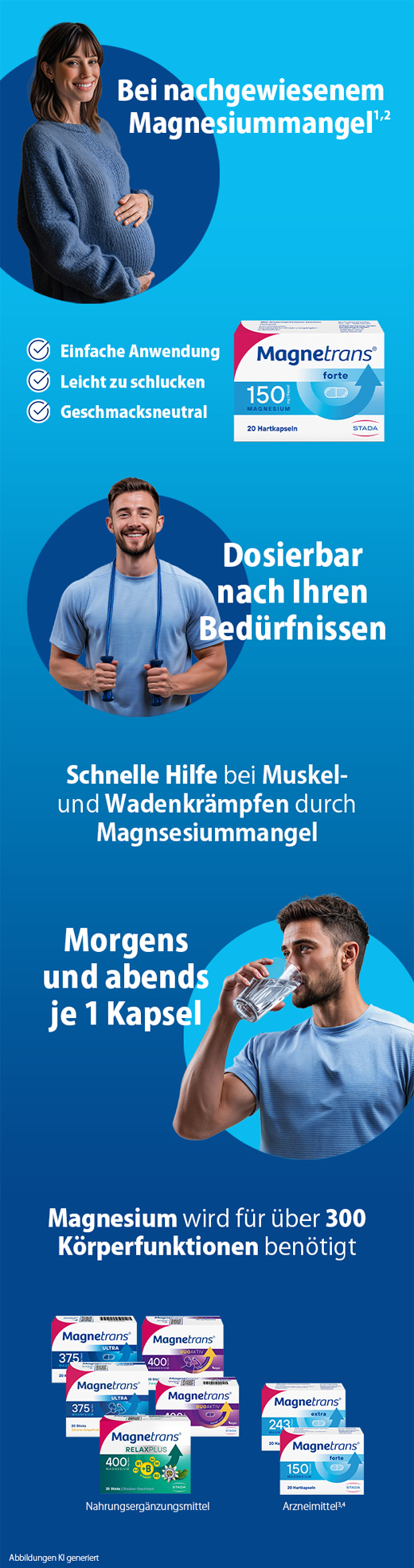 MAGNETRANS forte 150 mg Hartkapseln, 20 St