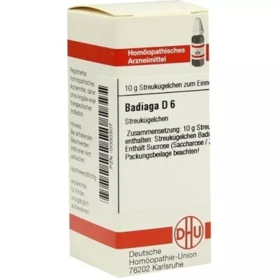BADIAGA D 6 Globuli, 10 g