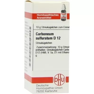 CARBONEUM SULFURATUM D 12 Globuli, 10 g
