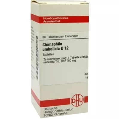 CHIMAPHILA UMBELLATA D 12 Tabletten, 80 St