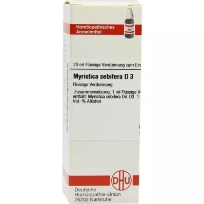 MYRISTICA SEBIFERA D 3 Dilution, 20 ml