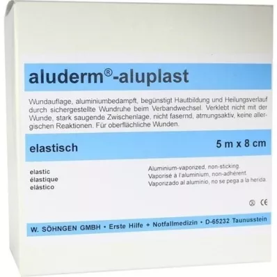 ALUDERM aluplast Wundverb.Pfl.8 cmx5 m elast., 1 St