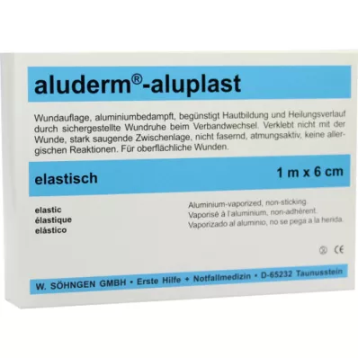 ALUDERM aluplast Wundverb.Pfl.6 cmx1 m stabil, 1 St