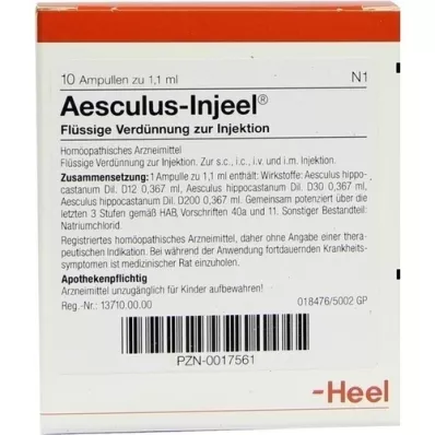 AESCULUS INJEEL Ampullen, 10 St