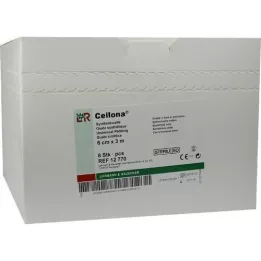 CELLONA Synthetikwatte steril 6 cmx3 m, 8 St