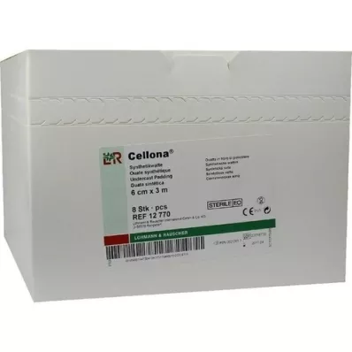 CELLONA Synthetikwatte steril 6 cmx3 m, 8 St