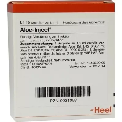 ALOE INJEEL Ampullen, 10 St