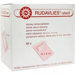 RUDAVLIES-steril Verbandpflaster 6x10 cm, 50 St