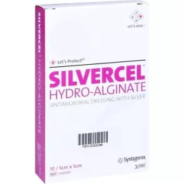 SILVERCEL Hydroalginat Verband 5x5 cm, 10 St