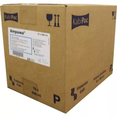 AMPUWA Plastikflasche Injektions-/Infusionslsg., 10X500 ml