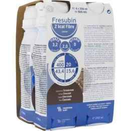 FRESUBIN 2 kcal Fibre DRINK Schokolade Trinkfl., 4X200 ml