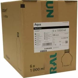 AQUA B.Braun Spüllösung Kunststoff Flasche, 6X1000 ml