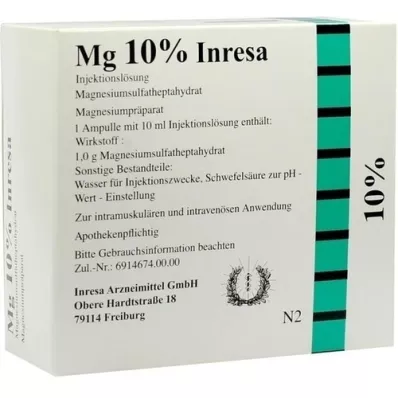 MG 10% Inresa Injektionslösung, 10X10 ml
