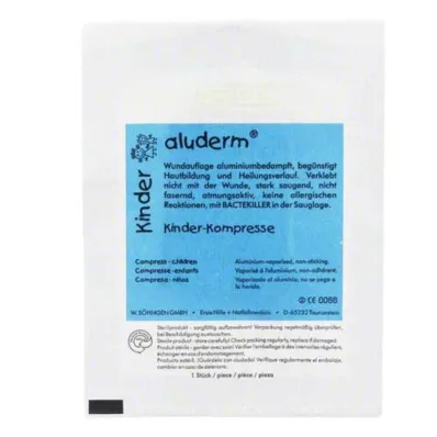 Aluderm Kinder Kompresse 4 x 6 cm, 1 St