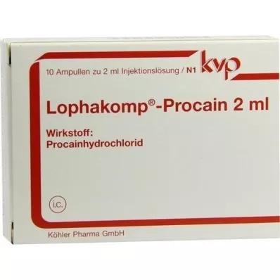 LOPHAKOMP Procain 2 ml Injektionslösung, 10X2 ml