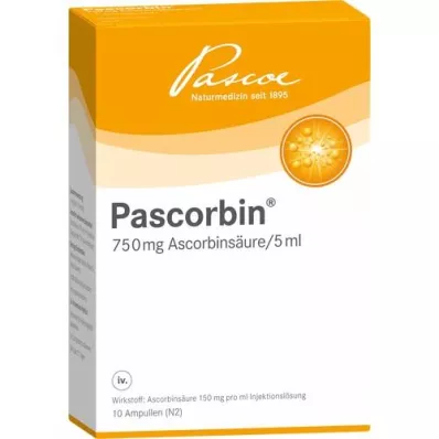 PASCORBIN Injektionslösung Ampullen, 10X5 ml PASCORBIN Injektionslösung Ampullen, 10X5 ml