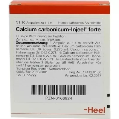 CALCIUM CARBONICUM INJEEL forte Ampullen, 10 St