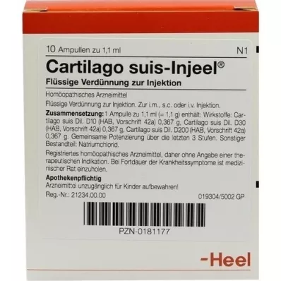 CARTILAGO suis Injeel Ampullen, 10 St