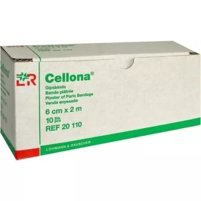 CELLONA Gipsbinden 6 cmx2 m, 10 St
