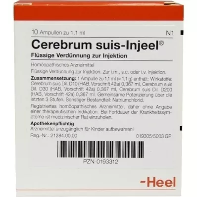 CEREBRUM SUIS Injeel Ampullen, 10 St