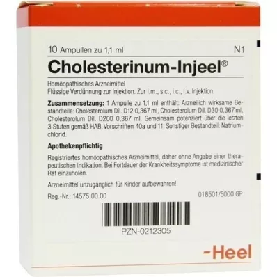 CHOLESTERINUM INJEEL Ampullen, 10 St