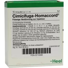 CIMICIFUGA HOMACCORD Ampullen, 10 St