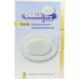 OKKLUFIX Augenkompressen steril selbstklebend, 5 St