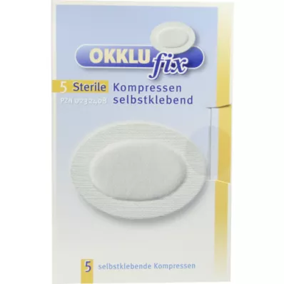 OKKLUFIX Augenkompressen steril selbstklebend, 5 St