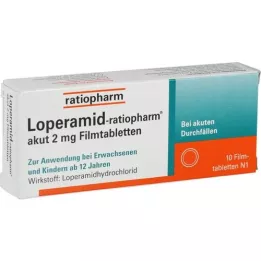 LOPERAMID-ratiopharm akut 2 mg Filmtabletten, 10 St