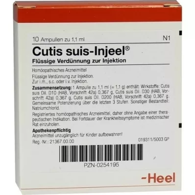 CUTIS suis Injeel Ampullen, 10 St