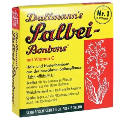 DALLMANNS Salbei Bonbons m.Vit.C., 20 St