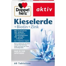 DOPPELHERZ Kieselerde+Biotin+Zink Tabletten, 60 St