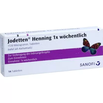 JODETTEN Henning 1x wöchentlich Tabletten, 14 St