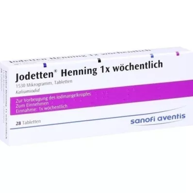 JODETTEN Henning 1x wöchentlich Tabletten, 28 St