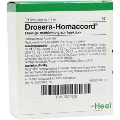 DROSERA HOMACCORD Ampullen, 10 St DROSERA HOMACCORD Ampullen, 10 St