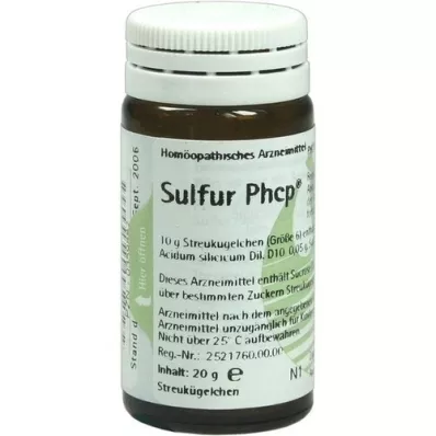 SULFUR PHCP Globuli, 20 g SULFUR PHCP Globuli, 20 g