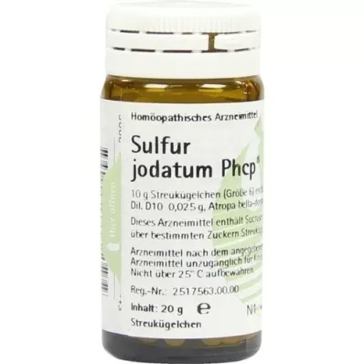 SULFUR JODATUM PHCP Globuli, 20 g
