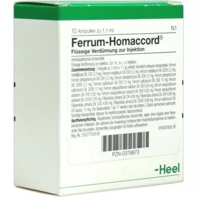 FERRUM HOMACCORD Ampullen, 10 St