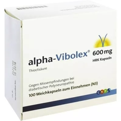 ALPHA VIBOLEX 600 mg HRK Weichkapseln, 100 St ALPHA VIBOLEX 600 mg HRK Weichkapseln, 100 St