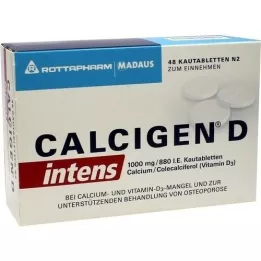 CALCIGEN D intens 1000 mg/880 I.E. Kautabletten, 48 St