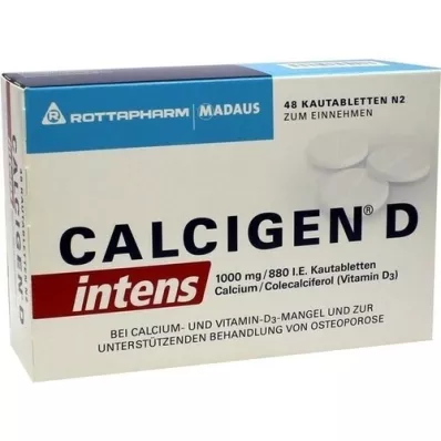 CALCIGEN D intens 1000 mg/880 I.E. Kautabletten, 48 St