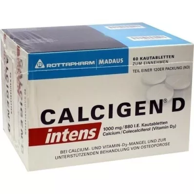CALCIGEN D intens 1000 mg/880 I.E. Kautabletten, 120 St