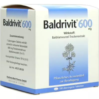 BALDRIVIT 600 mg überzogene Tabletten, 100 St