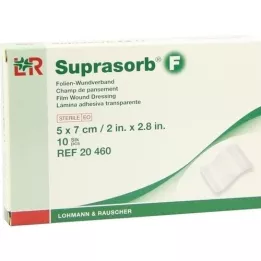 SUPRASORB F Folien Wundverb.5x7 cm steril, 10 St