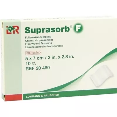SUPRASORB F Folien Wundverb.5x7 cm steril, 10 St