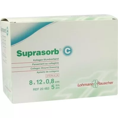 SUPRASORB C Kollagen Wundverb.0,8x8x12 cm, 5 St