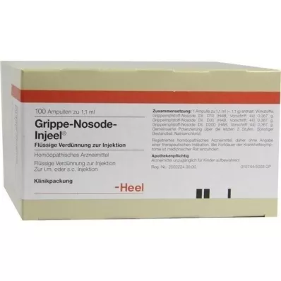 GRIPPE NOSODE Injeel Ampullen, 100 St
