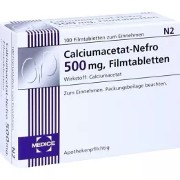 CALCIUMACETAT NEFRO 500 mg Filmtabletten, 100 St